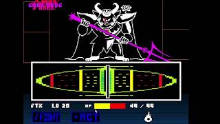 Full videoGenocide Asgore easy mode no heal15x speed [upl. by Enyamart153]