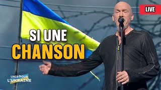 Florent Pagny  Si une chanson  Unis pour lUkraine France 2 [upl. by Annahpos579]