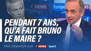 Eric Zemmour sur CNEWS  Pendant 7 ans qu’a fait Bruno Le Maire [upl. by Scevour749]