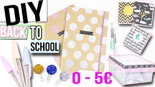 DIY BACK TO SCHOOL 0 à 5 €┋ ORGANISATION  RANGEMENT  CUSTOMISATION  ASTUCES DECO BUREAU FACILE [upl. by Jessabell]