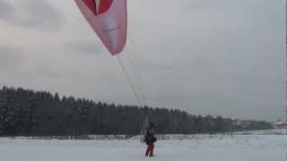 Снос крыши парамоторомEmergency takeoff on paramotor [upl. by Ennoirb]