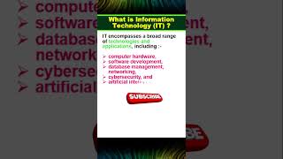 What is Information Technology IT [upl. by Wilie96]