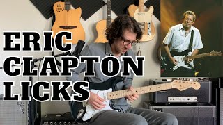 Eric Clapton Licks For Each Pentatonic Position  Blues Rock Guitar Lesson [upl. by Kos302]