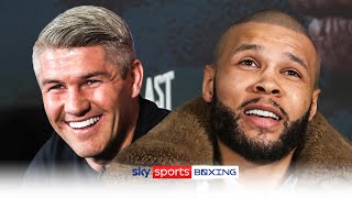 HEATED PRESSER 🔥  Liam Smith and Chris Eubank Jr clash at rematch launch presser [upl. by Milah]