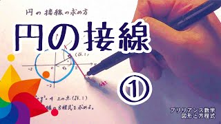 円の接線①（原点中心）／ブリリアンス数学 [upl. by Rehptsirhc576]