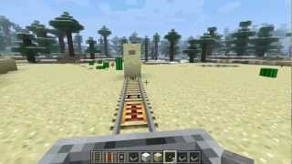 How to make a 2 way rail line in Minecraft [upl. by Sosna]