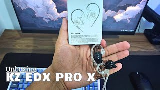 Unboxing KZ EDX PRO X  MELHOR FONE ANTI CALVÍCIE [upl. by Vashtee]