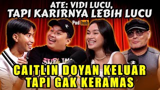 NGAMUK🤣 KARIER VIDI LEBIH LUCU DARI FOTO KOMENG🤣 Roasting Ate sama Caitlin🤣  Podhub [upl. by Atir334]