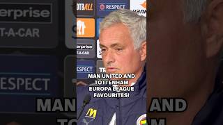 Man United and Tottenham are TOP TWO CANDIDATES to win Europa League 💪 Jose Mourinho [upl. by Anyad]