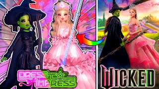 ONLY Being WICKED Characters In DRESS TO IMPRESS For The NEW MOVIE Elphaba amp Glinda  ROBLOX [upl. by Aicilaana988]