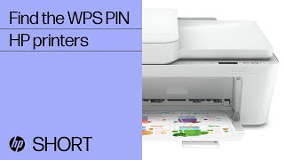 How to find the WPS PIN to complete printer setup  HP Support [upl. by Bodkin]