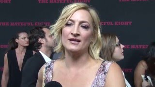 The Hateful Eight Zoë Bell Exclusive Premiere Interview  ScreenSlam [upl. by Matejka]