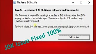 How to fix Java Netbeans IDE installation problem [upl. by Sualkin]