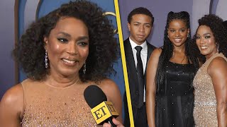 Angela Bassett on RARE Outing With Her Kids as She Accepts Honorary Oscar Exclusive [upl. by Urdna728]