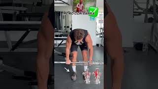 3 ejercicios para hacer crecer tu espalda🔥 consejosfitness entrenamiento rutinagym cambiofisico [upl. by Labanna]