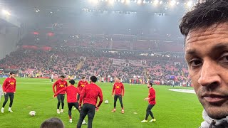 Liverpool v Bayer Leverkusen 40 fan footage 51124 match vlog [upl. by Greysun264]