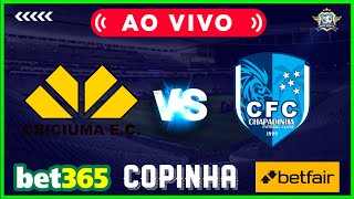 CRICIÚMA X CHAPADINHA  AO VIVO  COPINHA 2022 SUB 20  ACOMPANHAMENTO  DICAS DE APOSTAS [upl. by Tanya910]