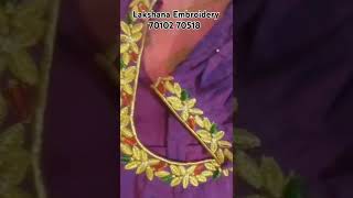 Computerized machine embroidery with Aari work [upl. by Dempstor]