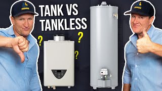 Tankless VS Tank Water Heater3 Myths DEBUNKED  Twin Plumbing [upl. by Haliak566]