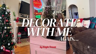 VLOGMAS DAY 6  DECORATE WITH ME… AGAIN 😂  Mantle Decor Bathroom Decor Etc [upl. by Lauraine296]