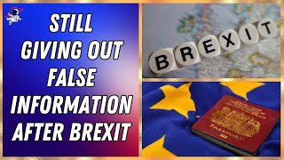 HM Passport Office still giving out false information after Brexit  Outside Views [upl. by Wickner]