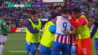 BOLIVIA vs PARAGUAY ¡GOLAZO DE JULIO ENCISO QUE EMPATA EN DESCUENTOS  CLASIFICATORIAS 2026 🇧🇴⚽🇵🇾 [upl. by Corine154]