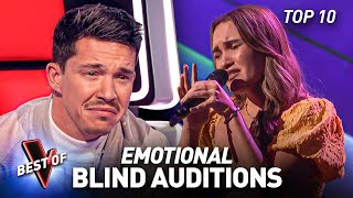 Heartbreaking EMOTIONAL Blind Auditions That Had the Coaches In Tears on The Voice  Top 10 [upl. by Noby730]