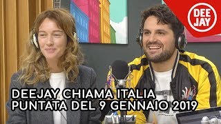 Deejay Chiama Italia  Puntata del 9 gennaio 2019 ospiti Cristina Capotondi e Frank Matano [upl. by Aleira]