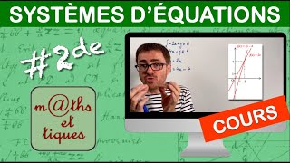 LE COURS  Systèmes déquations  Seconde [upl. by Eerahc]