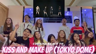 COUSINS REACT TO BLACKPINK  KISS AND MAKE UP DVD TOKYO DOME 2020 [upl. by Lynnworth]