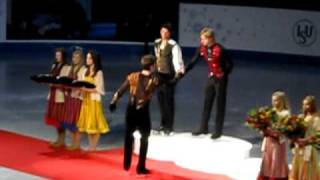 Plushenko after LP  winning podium  European Championship 2010 [upl. by Hound172]