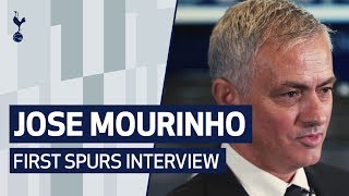 JOSE MOURINHOS FIRST SPURS INTERVIEW [upl. by Sherj253]