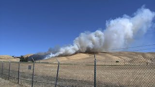 70acre fire burns near Highway 4 in East Bay CAL FIRE says [upl. by Schou]