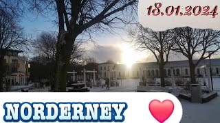 Norderney Germany am Morgen Winterimpressionen City life 2024 [upl. by Notnad]