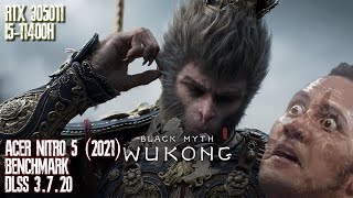 Black Myth Wukong DLSS 3720 Benchmark  Acer Nitro 5 2021  RTX 3050Ti  I511400H [upl. by Renny16]