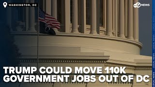 New plan under Trump could move 110k government jobs out of DC [upl. by Nytsirhc]