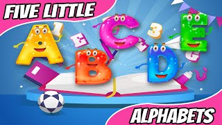 Five Little alphabets  Five Little Phonics Song  Nursery Rhymes And Kids Songs  Kids Fun Tube [upl. by Llydnek258]