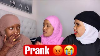 prank SHUSHU ABDALLA KUSAMENAY RIYAQ IYO XAYAD KAJAL XANAQDAY😭 [upl. by Arodnap21]