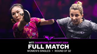 FULL MATCH  Xiaona Shan vs Elizabeta Samara  WS R32  WTTFrankfurt 2024 [upl. by Ibson]