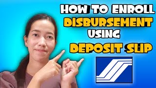 How to enroll SSS Disbursement AccountDAEM Using Deposit slip  Cess Mixtv [upl. by Belding]