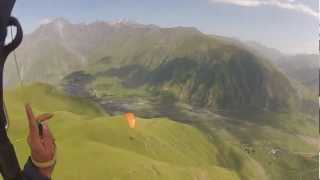 Kazbegi Paragliding Georgia ყაზბეგი Gruzja [upl. by Tsepmet]