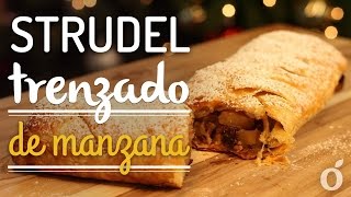 STRUDEL DE MANZANA TRENZADO  APPLE STRUDEL  Kiwilimón [upl. by Trudy]