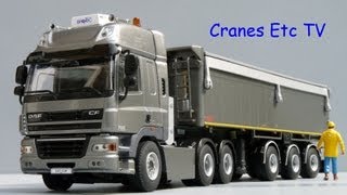 WSI DAF CF 85  Tipper Trailer by Cranes Etc TV [upl. by Danyelle220]