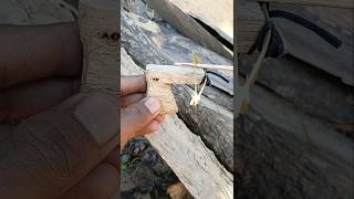 Smallest wooden gun diyideas shorts [upl. by Noland]