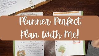 Planner Perfect Plan with Me [upl. by Aikahs1]