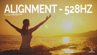 Guided Meditation ALIGN with the FREQUENCY of WELLNESS 528HZ Positive Vibration Meditation [upl. by Fink104]