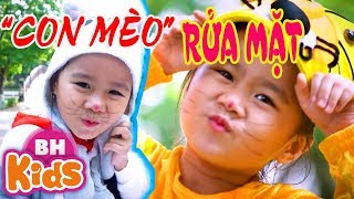 Vì Sao Con Mèo Rửa Mặt  Bé MinChu ♫ Nhạc Thiếu Nhi Chú Mèo Lười [upl. by Largent]