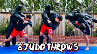 8 POWERFUL JUDO THROWS 🥋🔥 GRAPPLING DUMMY TRAINING [upl. by Draner]