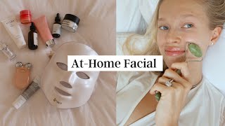 AtHome Facial  Model Skincare Routine  Vita Sidorkina [upl. by Kassaraba]