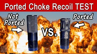 Ported Choke Recoil Test  REMATCH  Do Ported Choke Tubes Reduce Recoil [upl. by Bust]